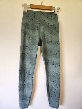 Athleta Transcend Tight Celestial Star Print Grey High Rise Yoga Legging S